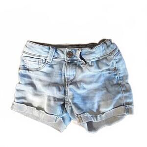 Hippie Girl Light Wash Denim Shorts for Girls
